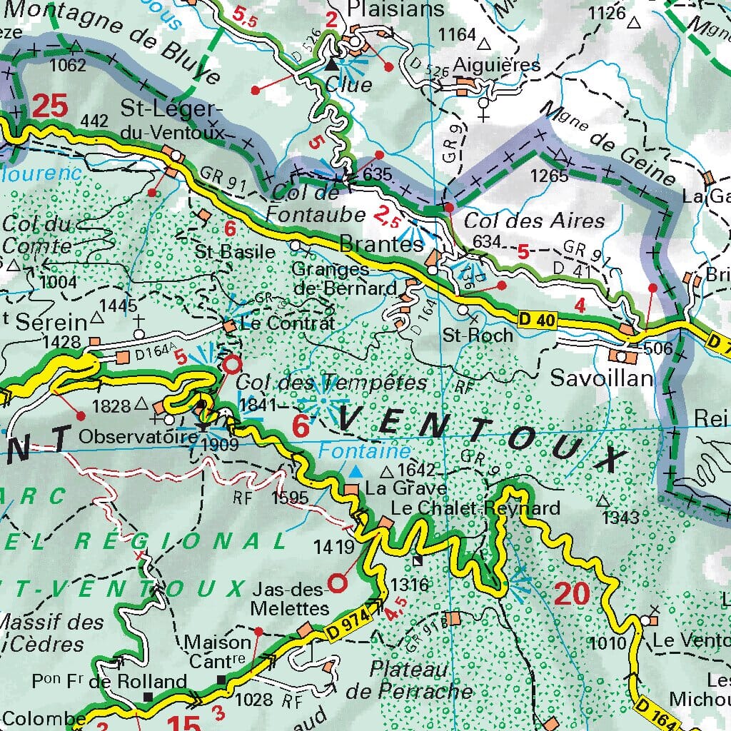 Carte départementale n° 332 - Drôme & Vaucluse | Michelin carte routière Michelin