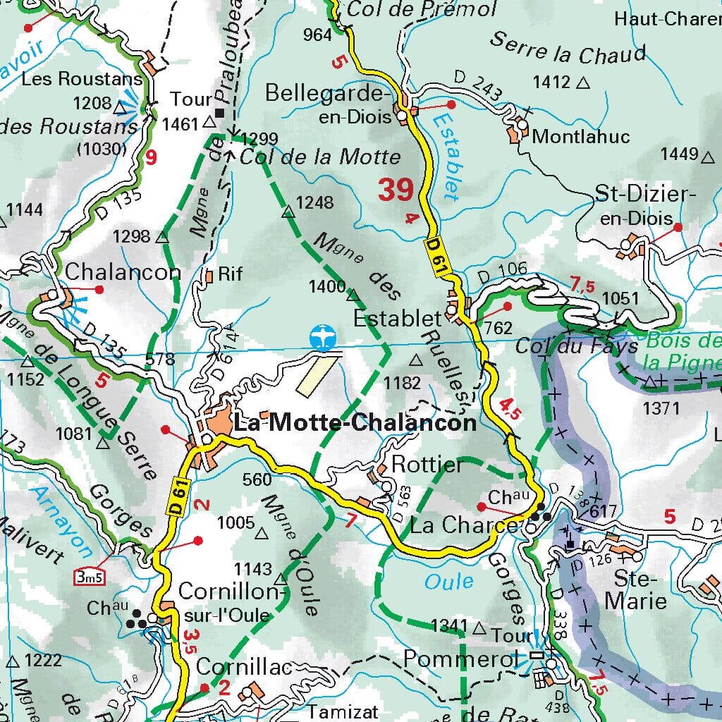 Carte départementale n° 332 - Drôme & Vaucluse | Michelin carte routière Michelin