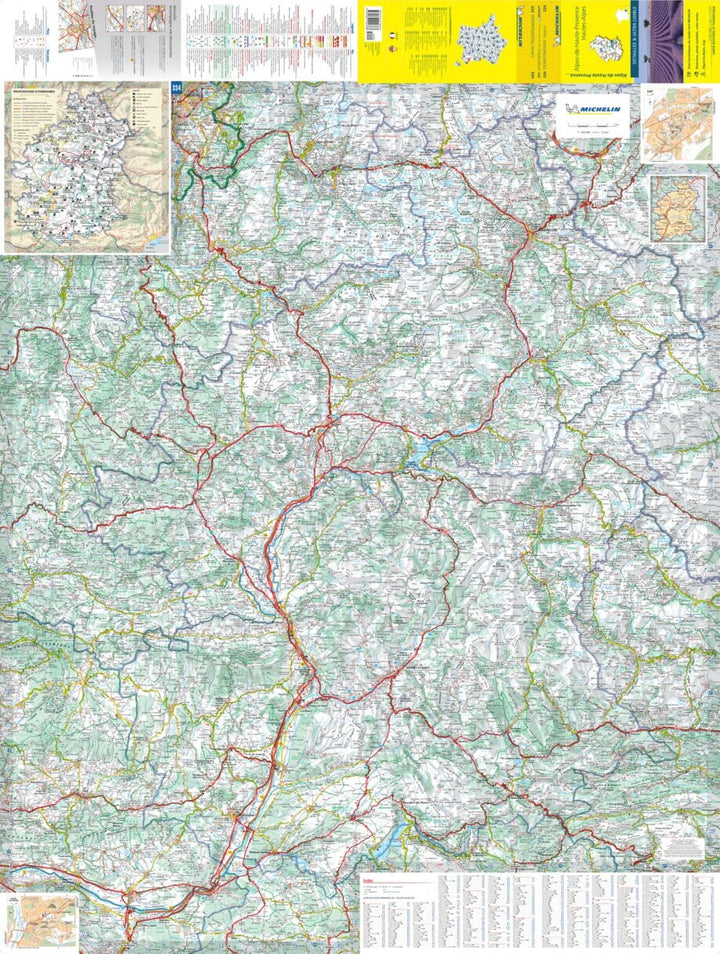 Carte départementale n° 334 - Alpes-de-Haute-Provence & Hautes-Alpes | Michelin carte pliée Michelin 
