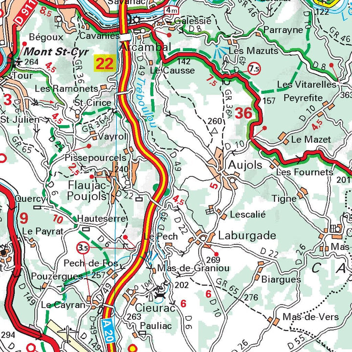 Carte départementale n° 337 - Lot & Tarn-et-Garonne | Michelin carte pliée Michelin 