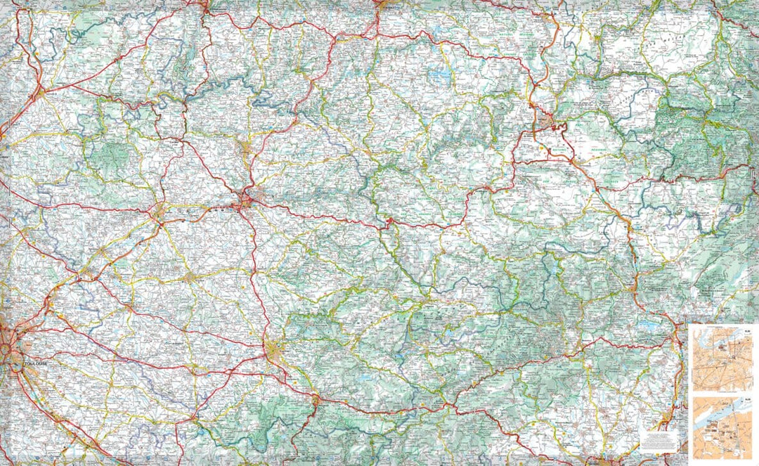 Carte départementale n° 338 - Aveyron & Tarn | Michelin carte pliée Michelin 