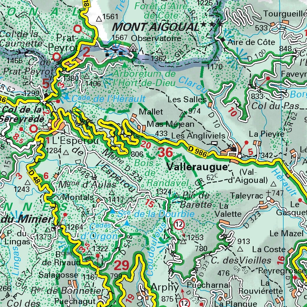Carte départementale n° 339 - Gard & Hérault | Michelin carte routière Michelin