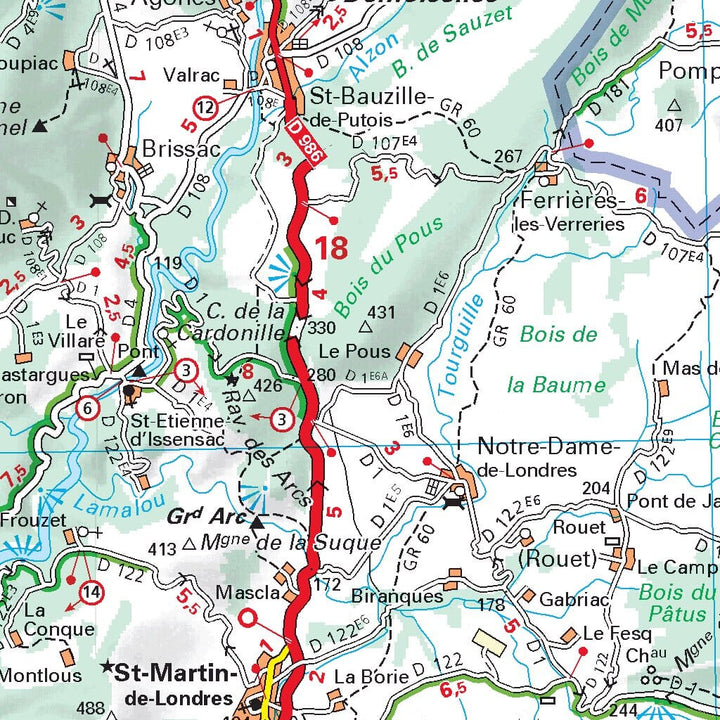 Carte départementale n° 339 - Gard & Hérault | Michelin carte pliée Michelin 