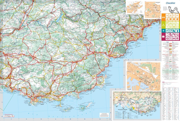Carte départementale n° 340 - Bouches-du-Rhône & Var | Michelin carte pliée Michelin 
