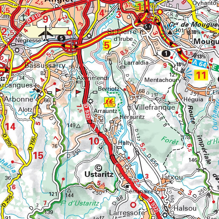 Carte départementale n° 342 - Hautes-Pyrénées & Pyrénées-Atlantiques | Michelin carte pliée Michelin 
