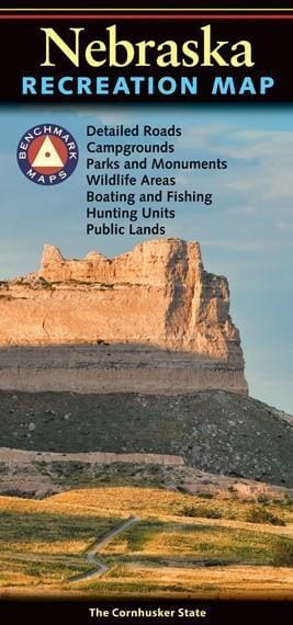 Carte des loisirs du Nebraska | Benchmark Maps carte routière Benchmark Maps