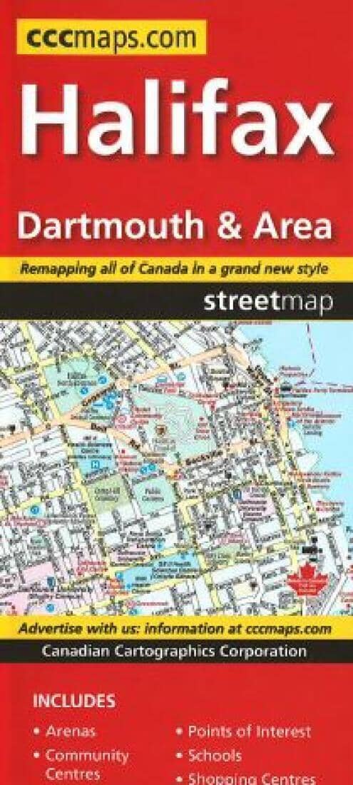 Carte des rues de Halifax, Dartmouth et des environs | Canadian Cartographics Corporation plan de ville Canadian Cartographics Corporation