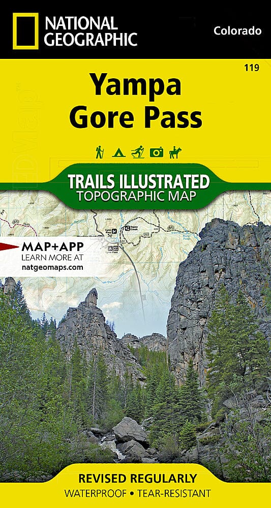 Carte de randonnée n° 119 - Yampa / Gore Pass (Colorado) | National Geographic carte de randonnée National Geographic