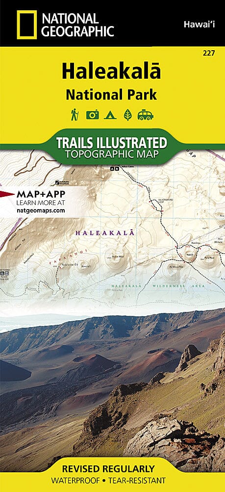 Carte des sentiers du parc national de Haleakala (Hawaii), # 227 | National Geographic carte pliée National Geographic 