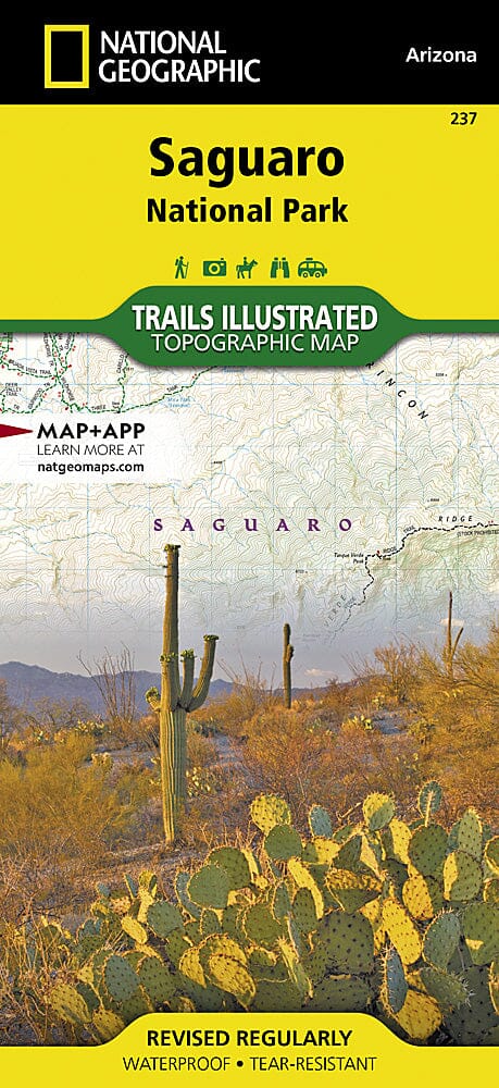 Carte de randonnée n° 237 - Parc national de Saguaro (Arizona) | National Geographic carte de randonnée National Geographic