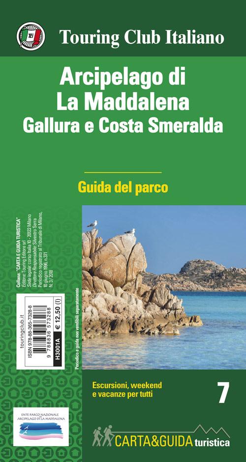 Carte détailée + guide - Archipel de la Maddalena (Sardaigne) | Touring Club Italiano carte pliée Touring 