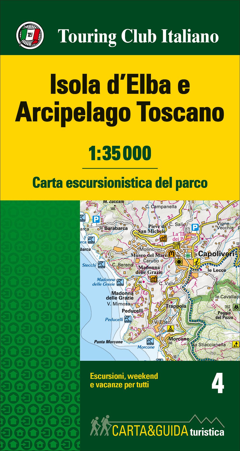 Carte détailée + guide - Ile d'Elbe & Archipel Toscan | Touring Club Italiano carte routière Touring Club Italiano Default Title