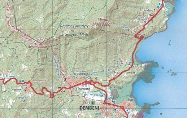 Carte détaillée - Mayotte | IGN carte routière IGN