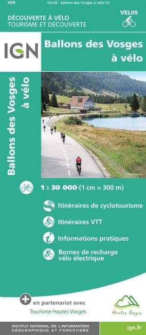 Carte cycliste - Ballons des Vosges à vélo | IGN carte cycliste IGN
