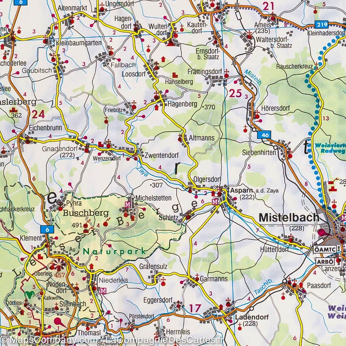 Carte détaillée - Basse-Autriche | Freytag & Berndt carte routière Freytag & Berndt
