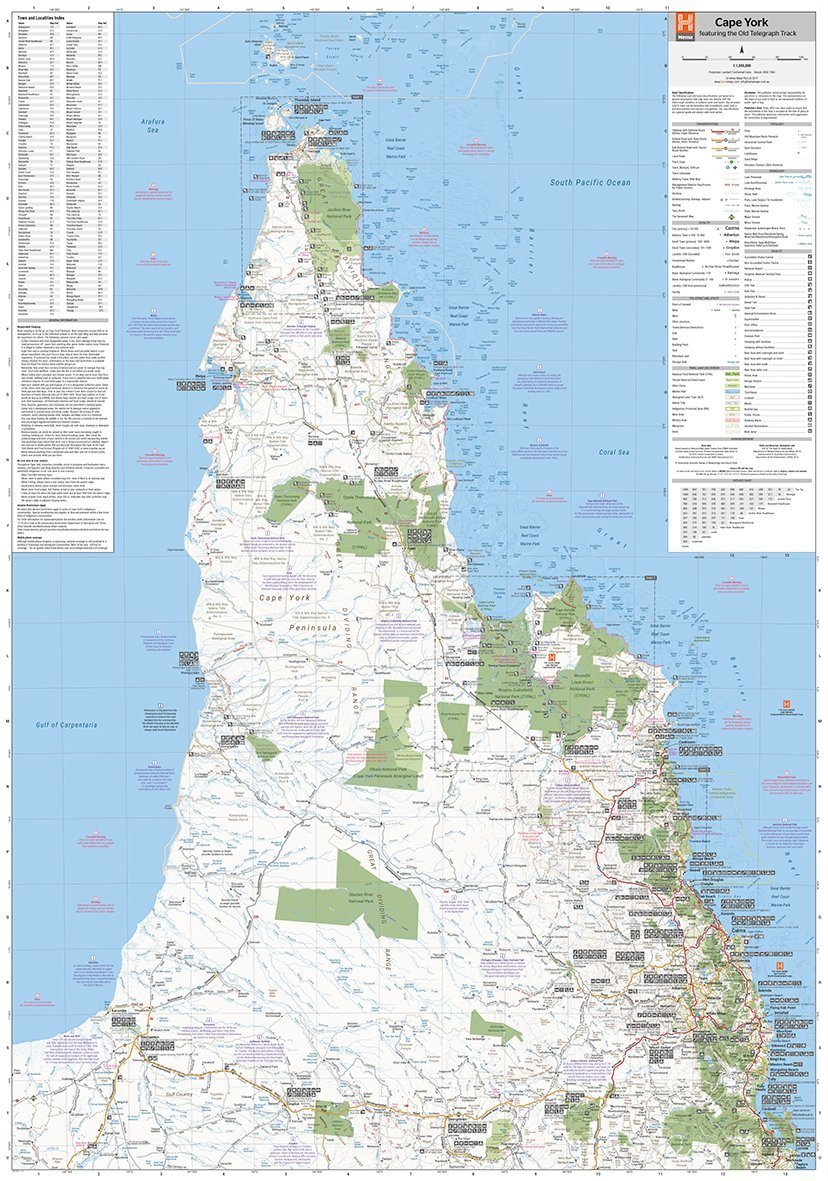 Carte détaillée - Cape York National Park | Hema Maps carte pliée Hema Maps 