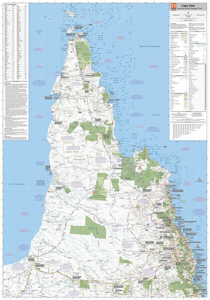 Carte détaillée - Cape York National Park | Hema Maps carte pliée Hema Maps 