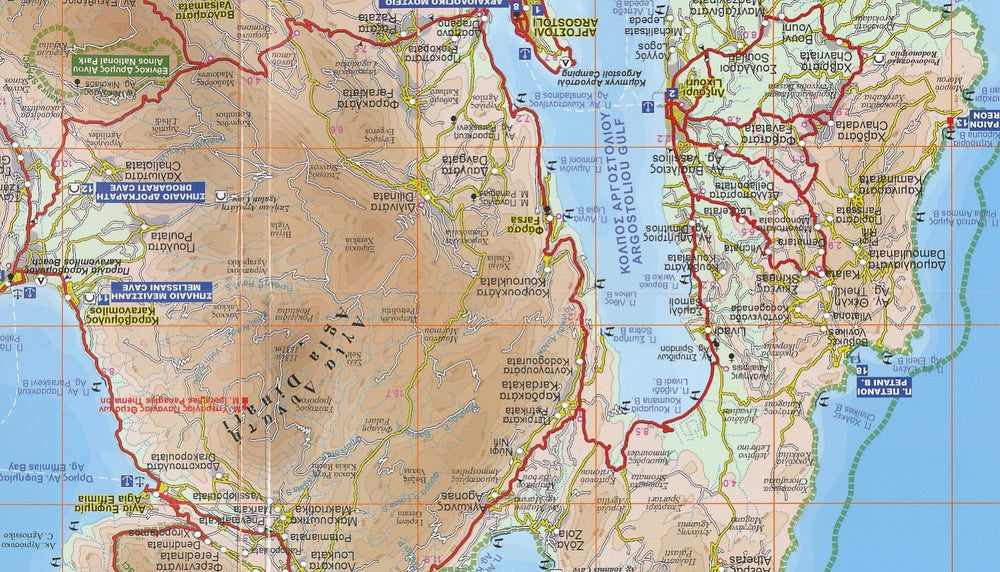 Carte détaillée - Céphalonie & Ithaque | Road Editions- Best Of carte pliée Road Editions 
