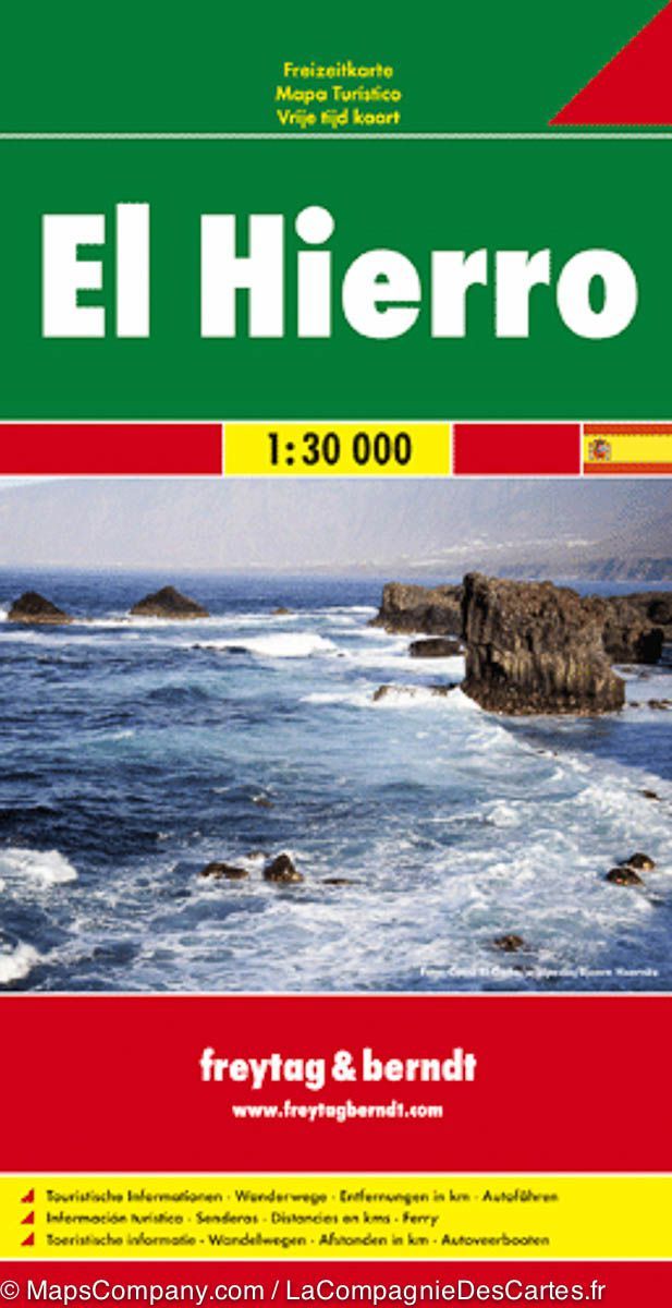 Carte détaillée - El Hierro (Iles Canaries) | Freytag & Berndt carte pliée Freytag & Berndt 