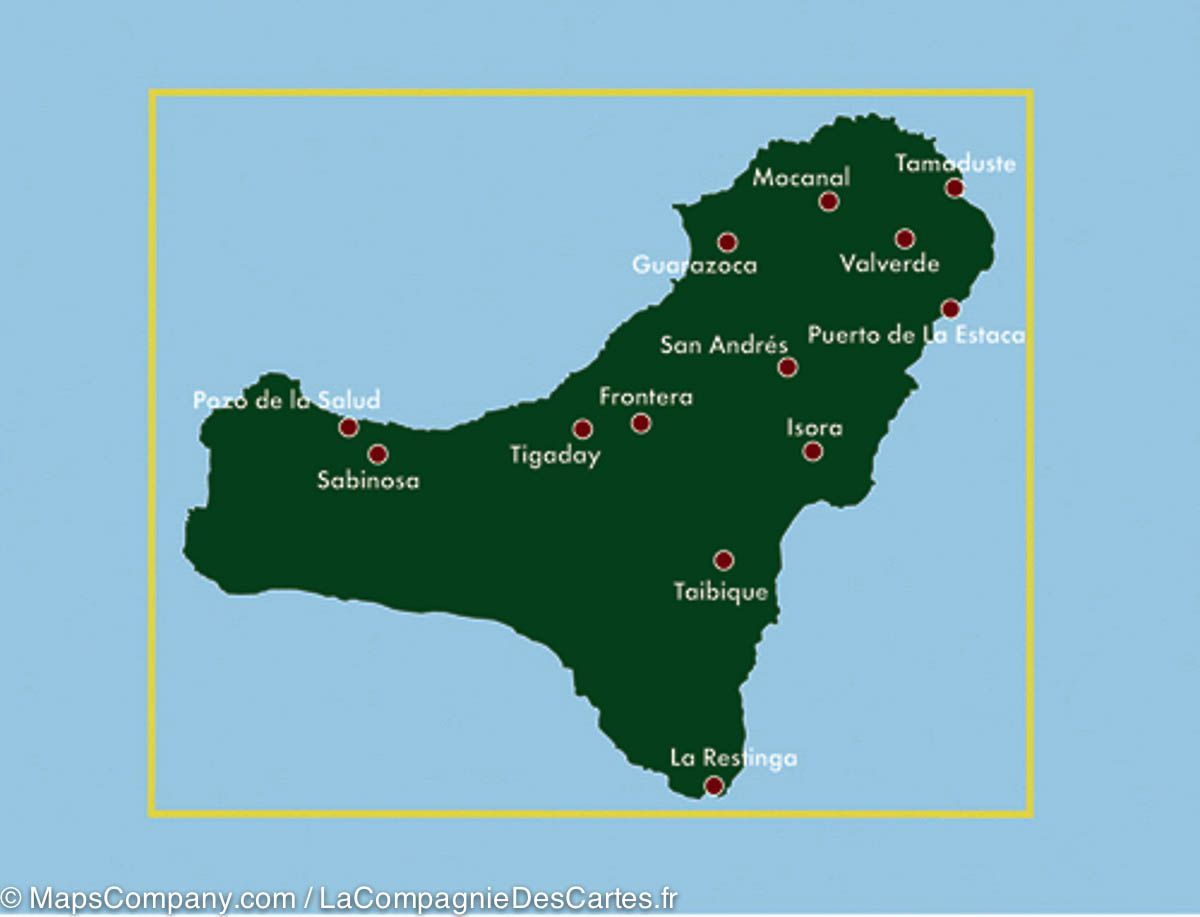 Carte détaillée - El Hierro (Iles Canaries) | Freytag & Berndt carte routière Freytag & Berndt