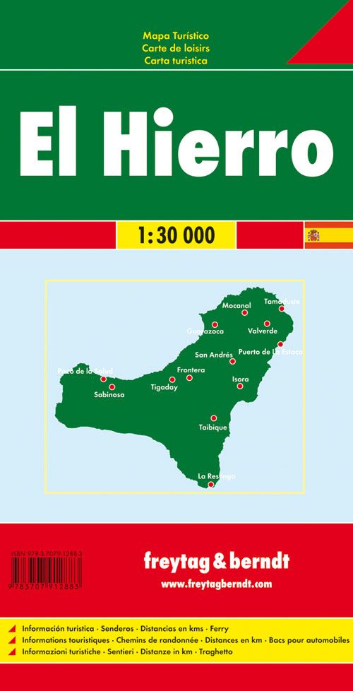 Carte détaillée - El Hierro (Iles Canaries) | Freytag & Berndt carte pliée Freytag & Berndt 