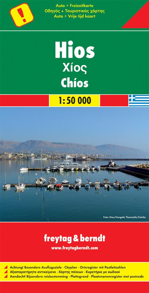 Carte détaillée - Chios (Grèce)| Freytag & Berndt carte routière Freytag & Berndt Default Title