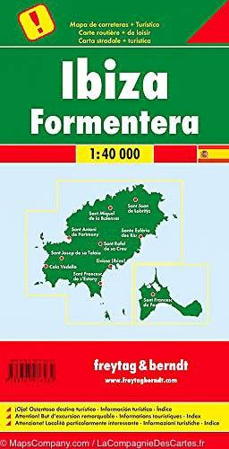 Carte détaillée - Ibiza & Formentera (îles Baléares) | Freytag & Berndt carte routière Freytag & Berndt