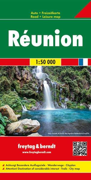 Carte détaillée de l'île de la Réunion | Freytag & Berndt - La Compagnie des Cartes