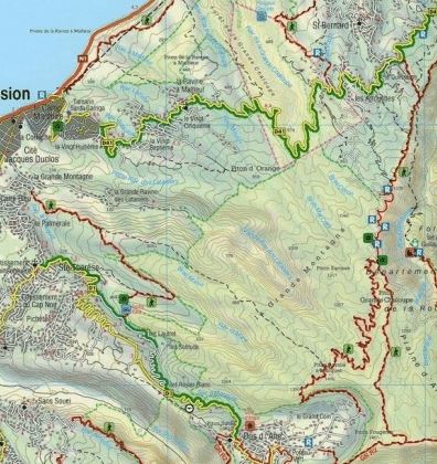 Carte détaillée - Ile de la Réunion | Freytag & Berndt carte routière Freytag & Berndt