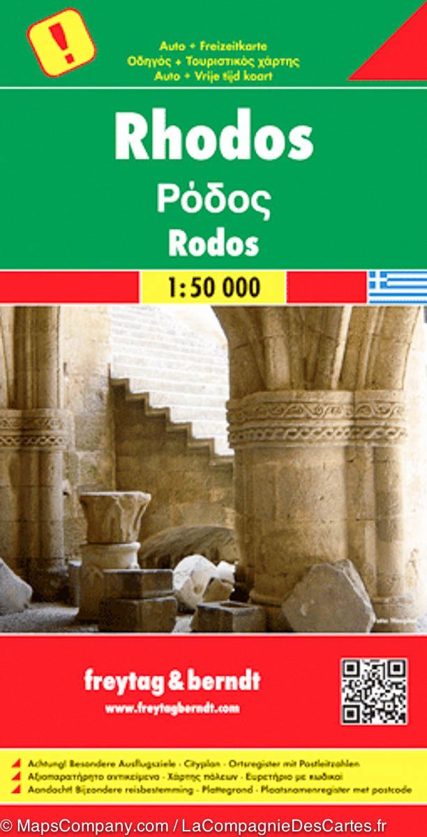 Carte détaillée - Ile de Rhodes (Grèce) | Freytag & Berndt carte routière Freytag & Berndt