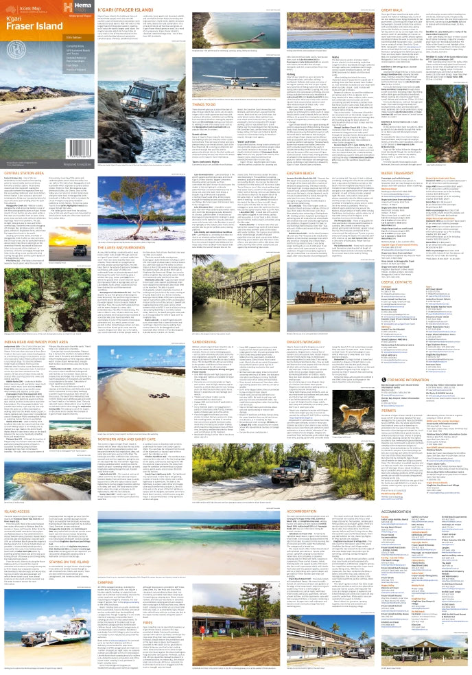 Carte détaillée - Ile Fraser (Queensland) | Hema Maps carte routière Hema Maps