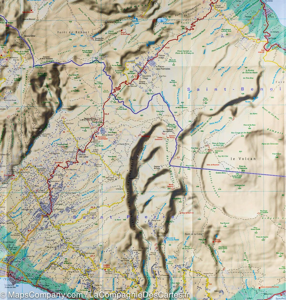 Carte détaillée de l'île Maurice | Freytag & Berndt - La Compagnie des Cartes