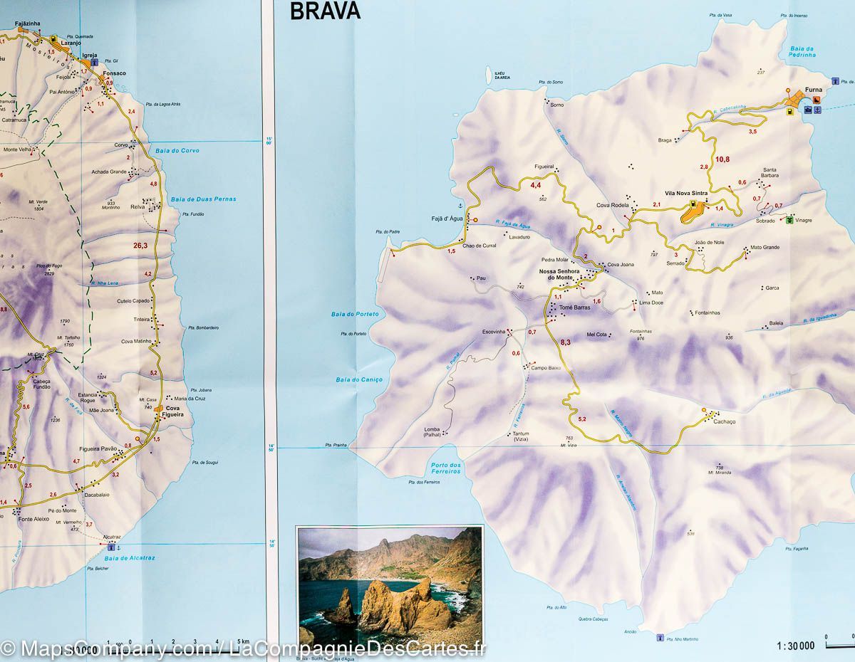 Carte détaillée - Iles du Cap Vert | Freytag & Berndt carte routière Freytag & Berndt