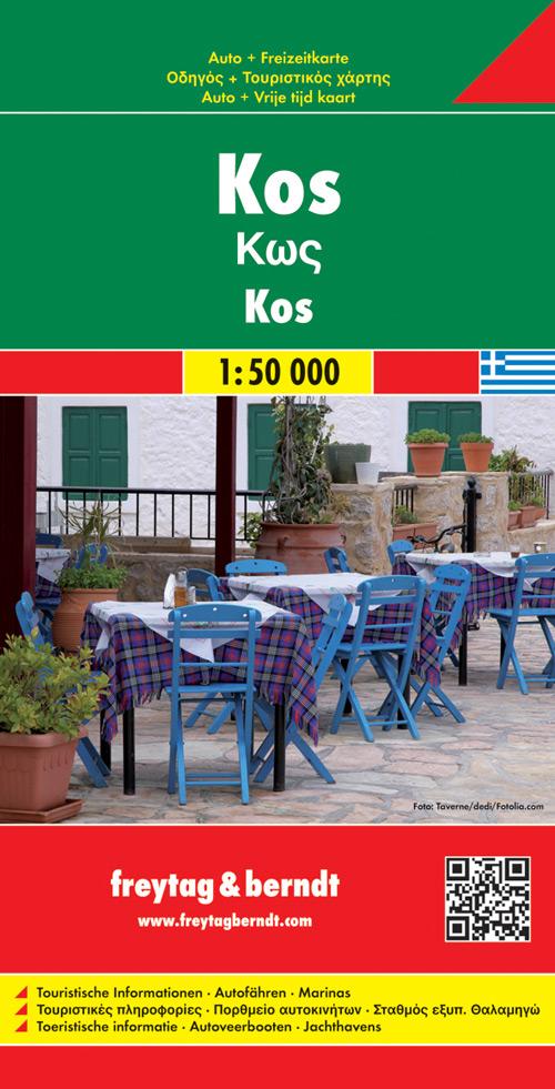 Carte détaillée - Kos | Freytag & Berndt carte pliée Freytag & Berndt 