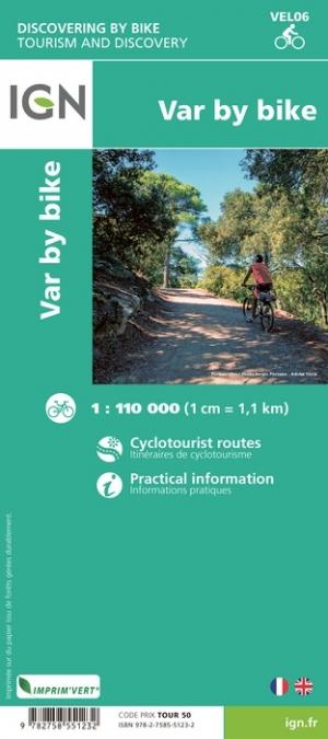Carte détaillée - Le Var à vélo | IGN carte pliée IGN 