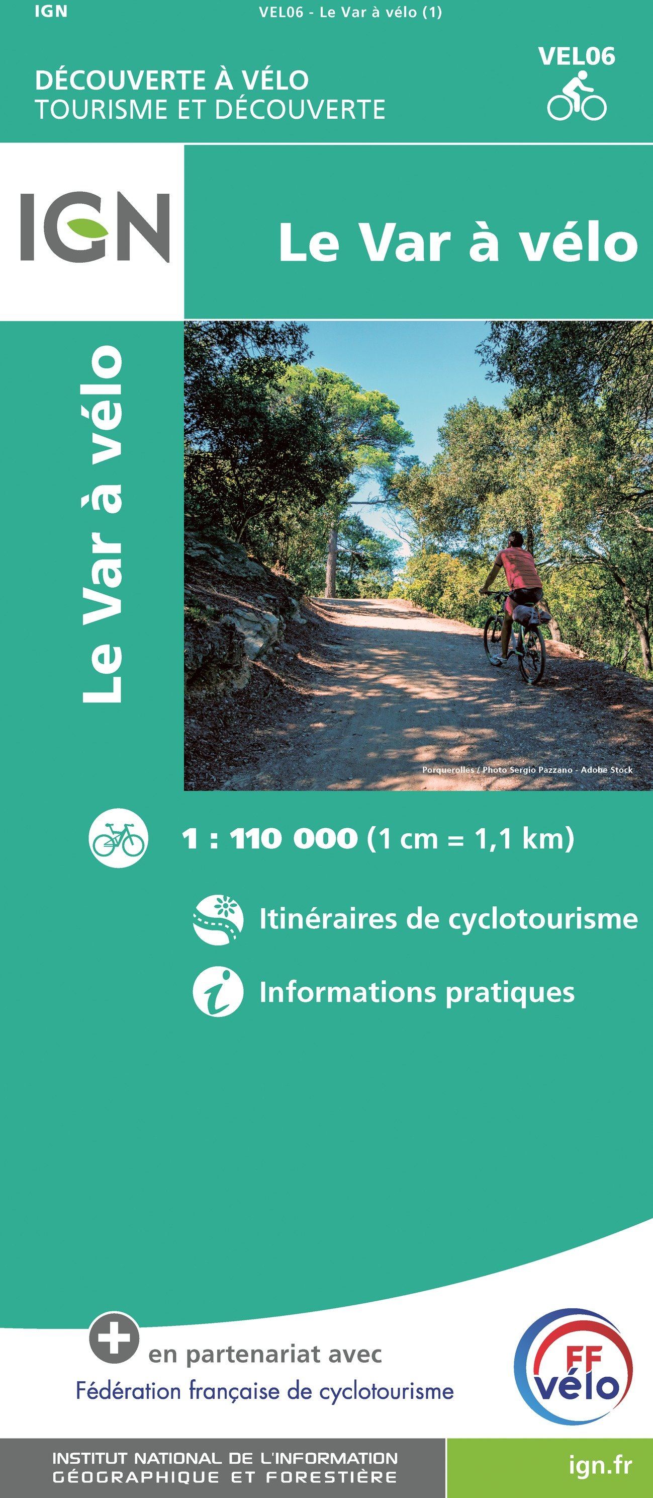 Carte cycliste - Var à vélo | IGN carte cycliste IGN