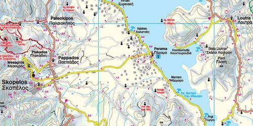 Carte détaillée - Lesbos | Freytag & Berndt carte routière Freytag & Berndt