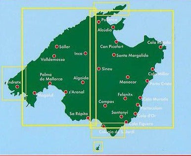 Carte détaillée - Majorque (îles Baléares) | Freytag & Berndt carte routière Freytag & Berndt