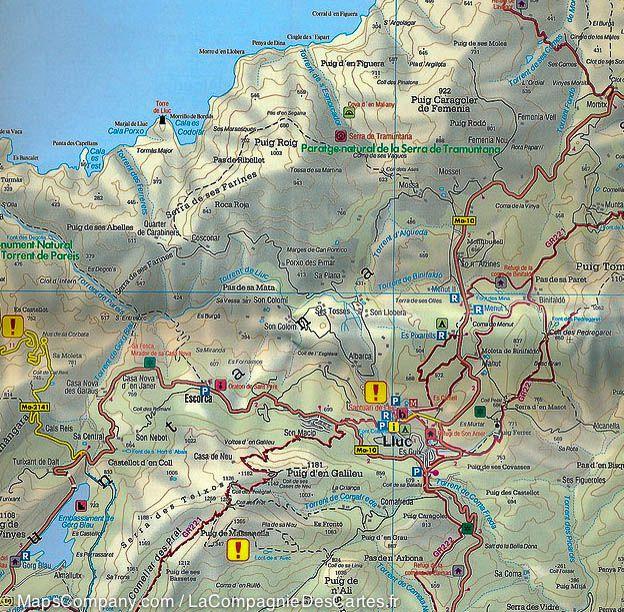 Carte détaillée de Majorque (îles Baléares) | Freytag &amp; Berndt - La Compagnie des Cartes