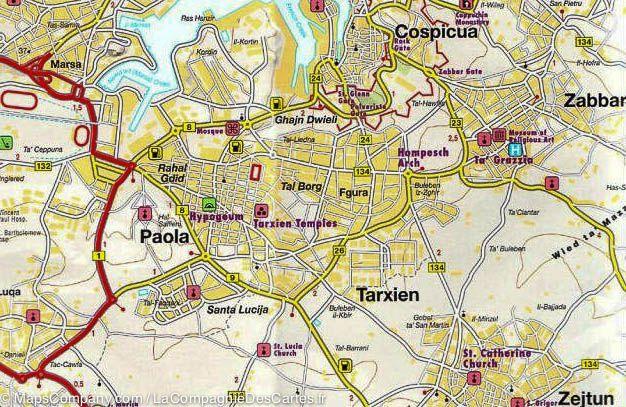 Carte détaillée - Malte et Gozo | Freytag & Berndt carte routière Freytag & Berndt