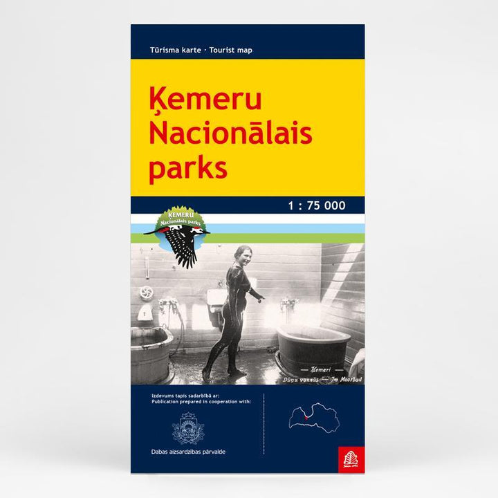 Carte détaillée - Parc national de Kemeri (Lettonie) | Jana Seta carte pliée Jana Seta 