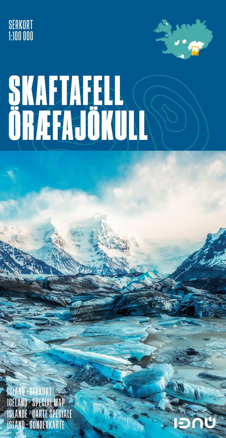 Carte détaillée - Parc National de Skaftafell (Islande) | Ferdakort carte pliée Ferdakort 