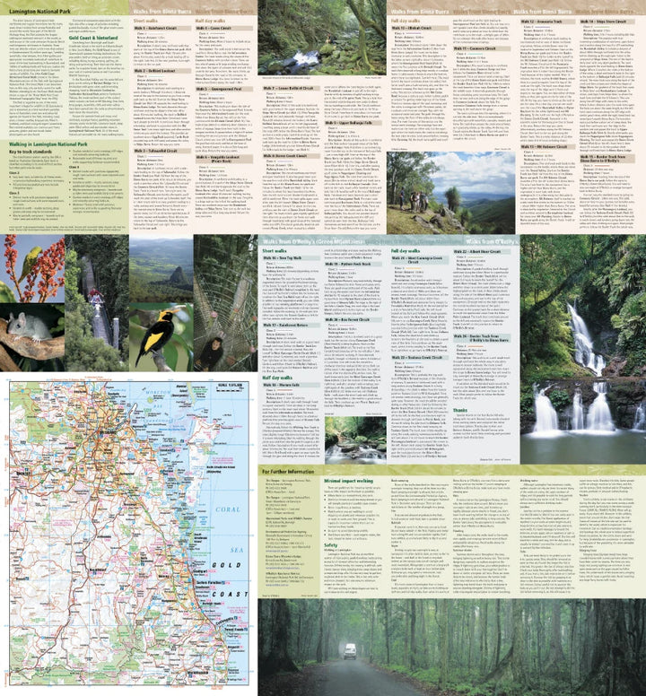Carte détaillée - Parc national Lamington (Queensland) | Hema Maps carte pliée Hema Maps 