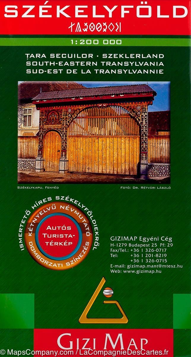 Carte détaillée - Transylvannie Sud-Est (Roumanie) | Gizi Map carte pliée Gizi Map 