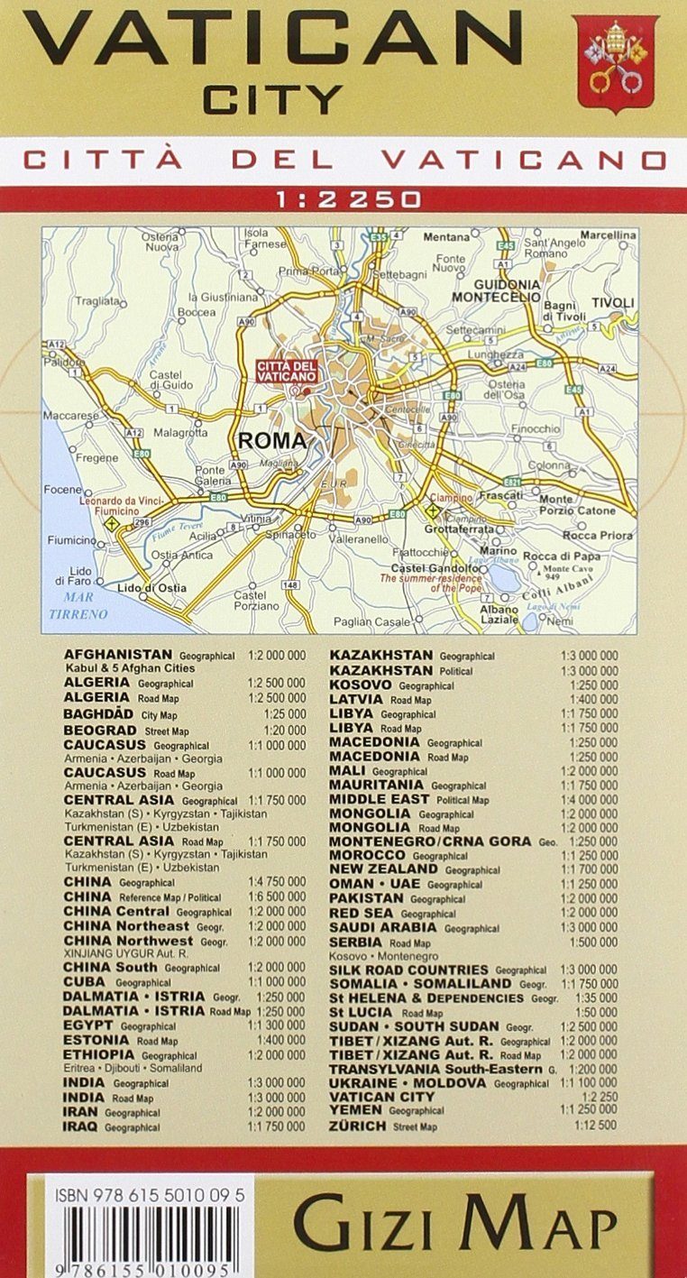 Carte détaillée - Vatican et environs | Gizi Map plan de ville Gizi Map