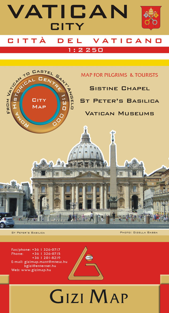Carte détaillée - Vatican et environs | Gizi Map carte pliée Gizi Map 