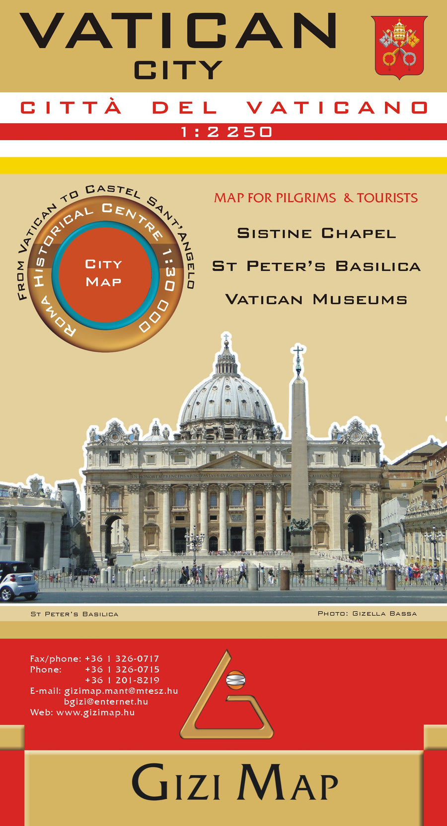 Carte détaillée - Vatican et environs | Gizi Map carte pliée Gizi Map 