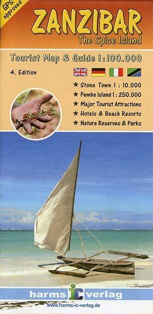 Carte détaillée - Zanzibar | Harms Verlag carte routière Harms Verlag