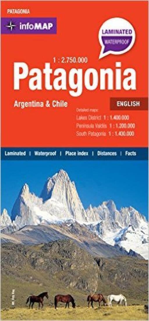 Carte d'information de la Patagonie | Zagier y Urruty carte routière Zagier y Urruty