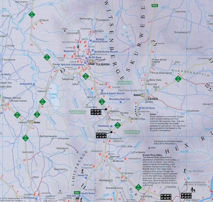 Carte du Cap & environs (Afrique du Sud) | MapStudio carte pliée MapStudio 